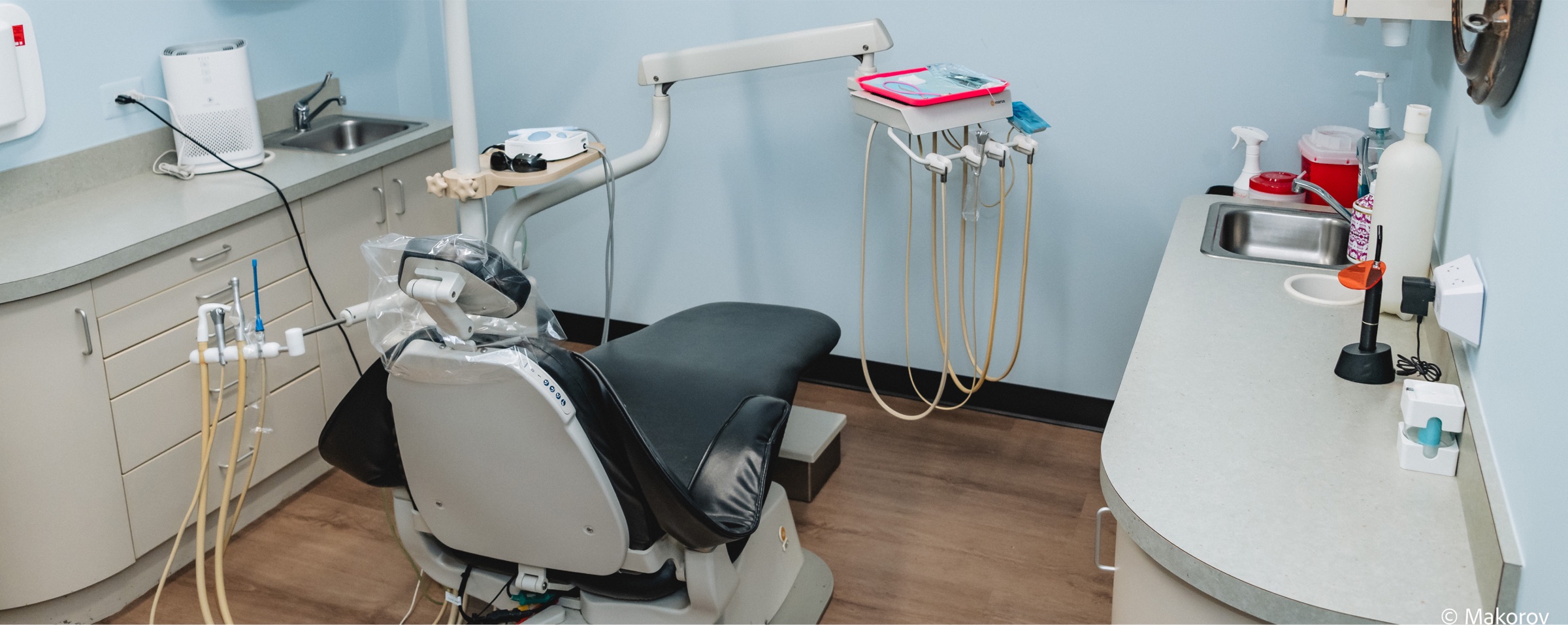 Landmark Smiles treatment room with dental chair